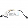 Кабель LSI Cable CBL-SFF8643-SATASB-05M (SFF8643- 4*SATA+SB), длина 50см, разъемы SFF8643(контроллер)- 4*SATA+SB