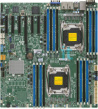 Материнская плата Supermicro 2x2011v3, C612, 16xDDR4, 10xSATA, E-ATX 12"x13", PCIE3.0 1(x16) 6(x8) ,2x10GE Ret