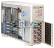 Серверный корпус Supermicro 4U/Tower, 13.68''x13'', 3x5.25'', 8x3.5'' hot-swap SAS/SATA with SES2, 7xFH, 437x178x648mm, front 2xUSB, 1xfloppy bay, redundant 800W