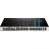 Коммутатор D-Link DGS-1210-52P/ME/B1A, L2 Managed Switch 48 port 10/100/1000Base-T, 4 port 1000Base-X SFP, 8 PoE ports 802.3af/802.3at (30W), 16 PoE ports 802.3af (15.4W), PoE Budget 193W