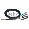 Трансивер HPE FlexNetwork X240 40G QSFP+ to 4x10G SFP+ 5m Direct Attach Copper Splitter Cable