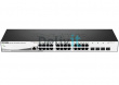 Коммутатор D-Link DGS-1210-28/ME/A2A, L2 Managed Switch 24 port 10/100/1000Base-T, 4 port 1000Base-X SFP, 16K Mac address, 802.3x Flow Control, 4K of 802.1Q VLAN